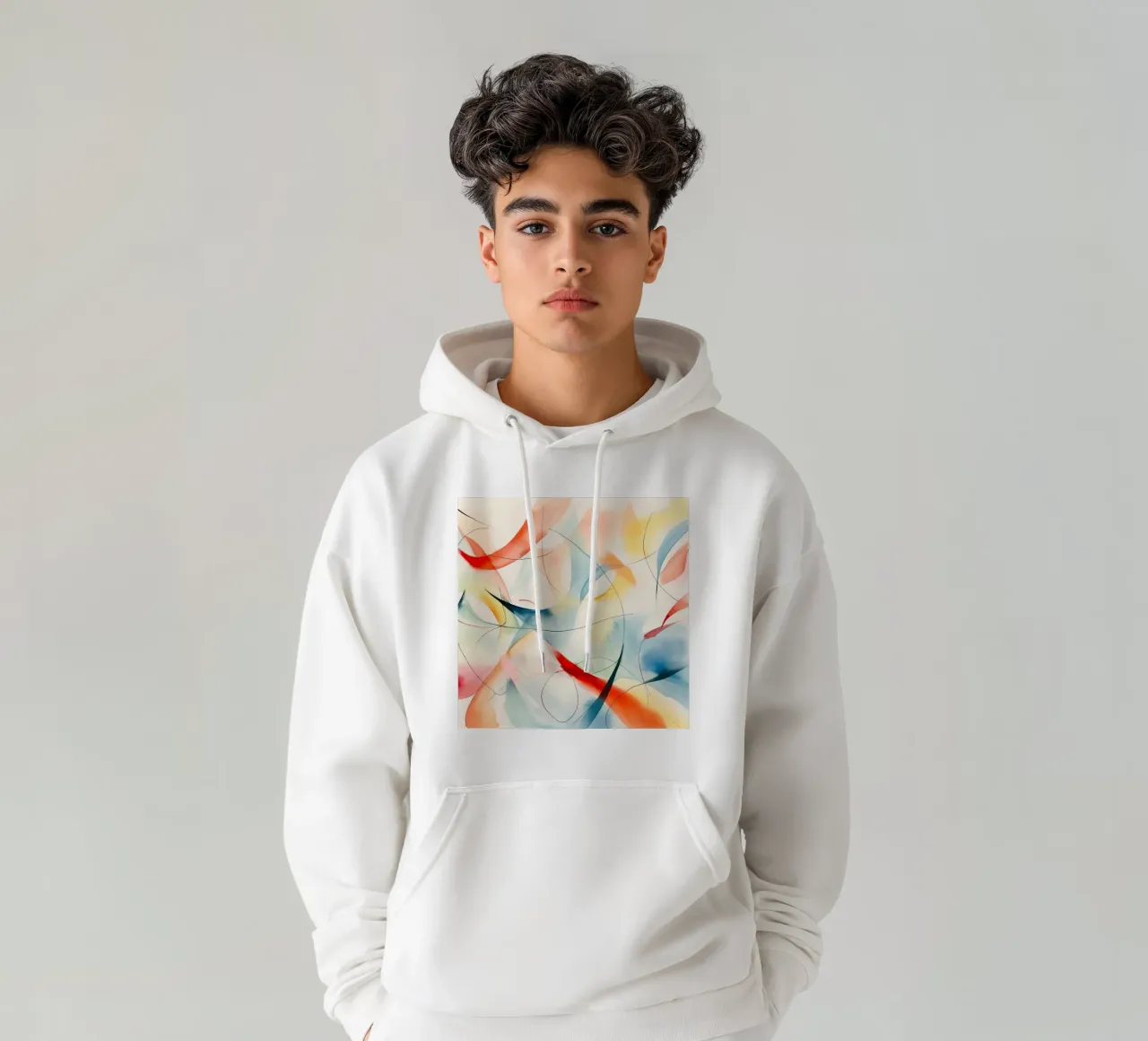 Flusso di colori felpa con cappuccio da DaarbyN