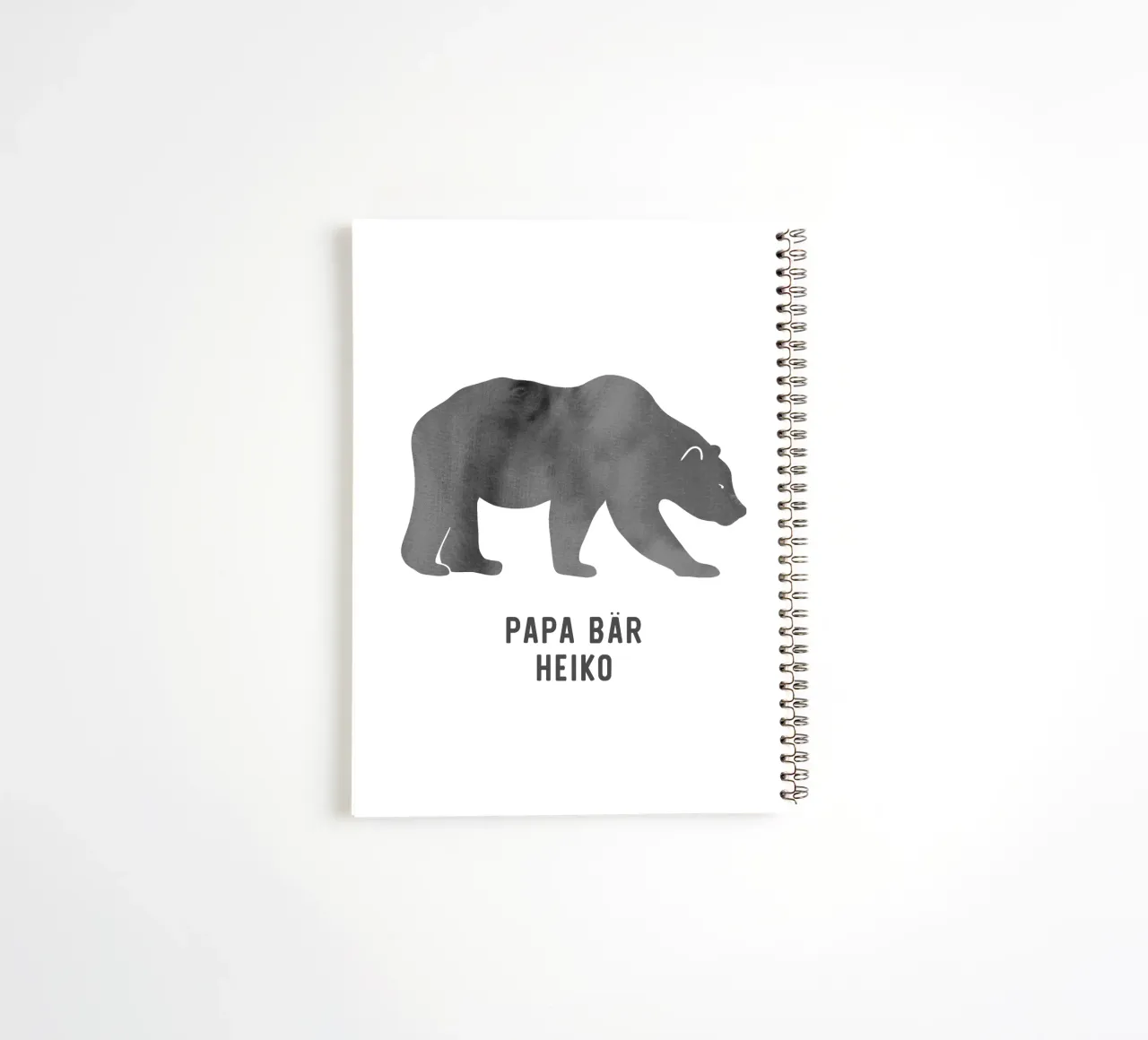 Papa Bär spiral notebook by WORTSPIEL