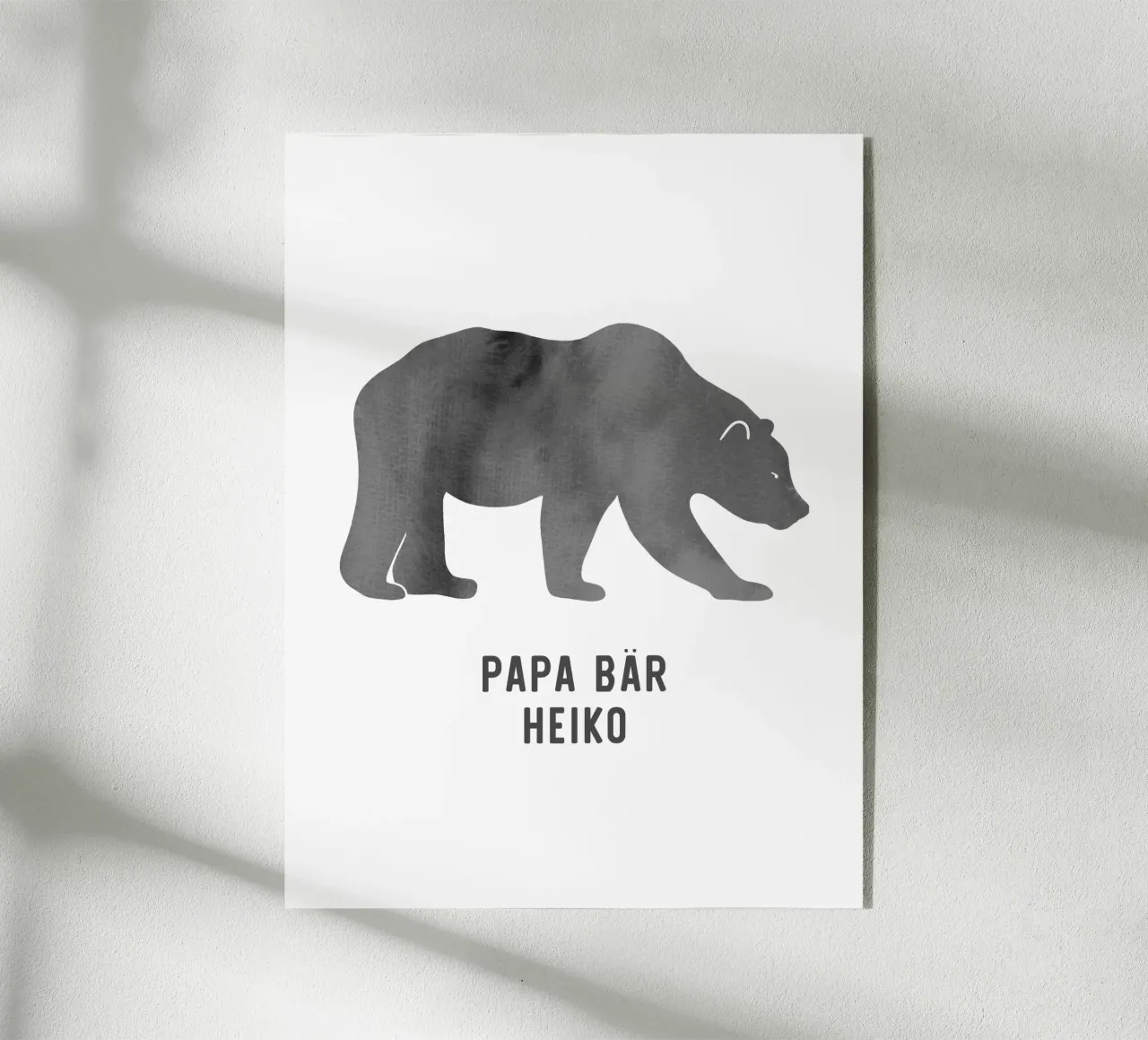 Papa Bär plexiglass da WORTSPIEL