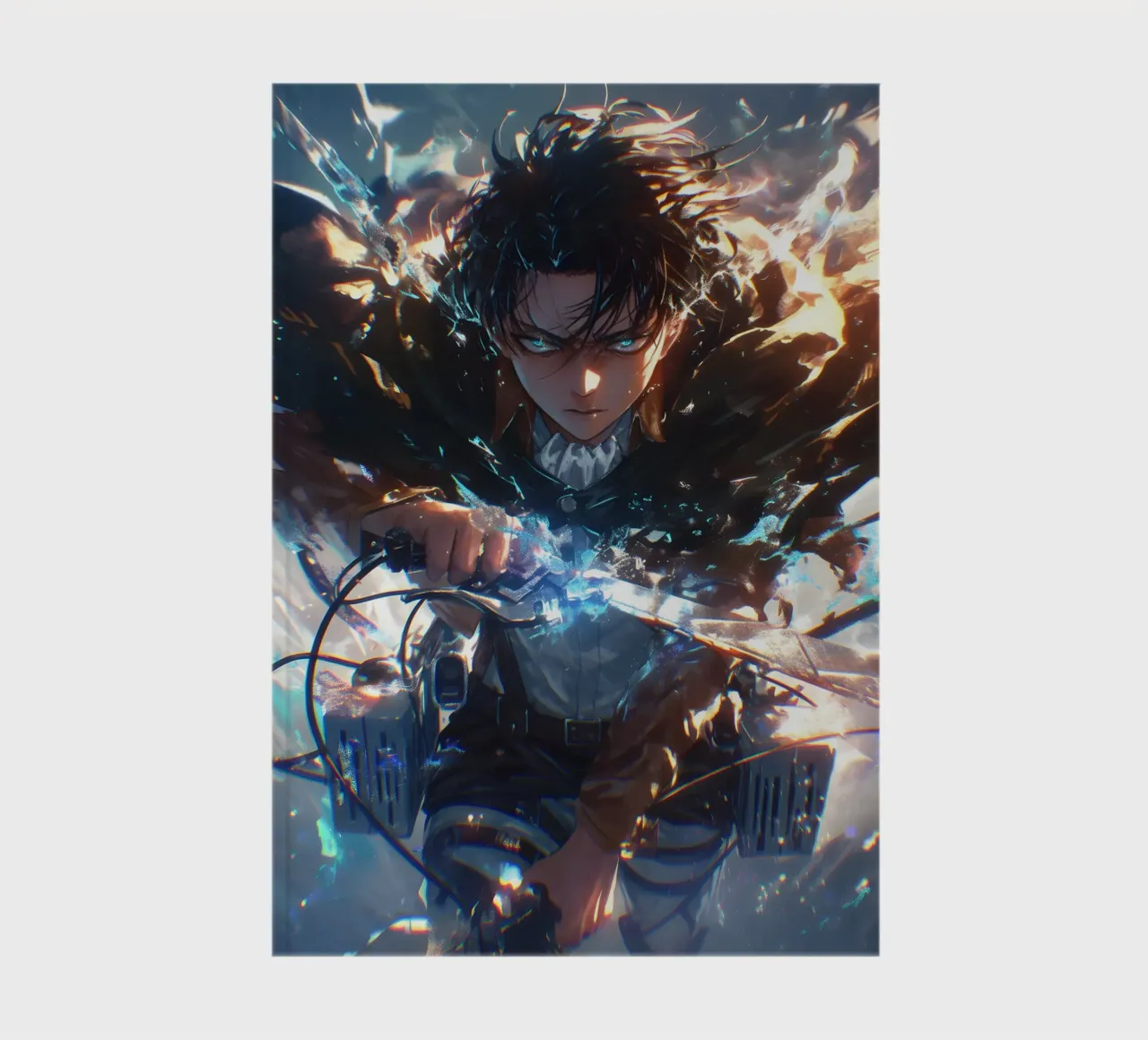Levi attack on titan notebook by CreativeStudio