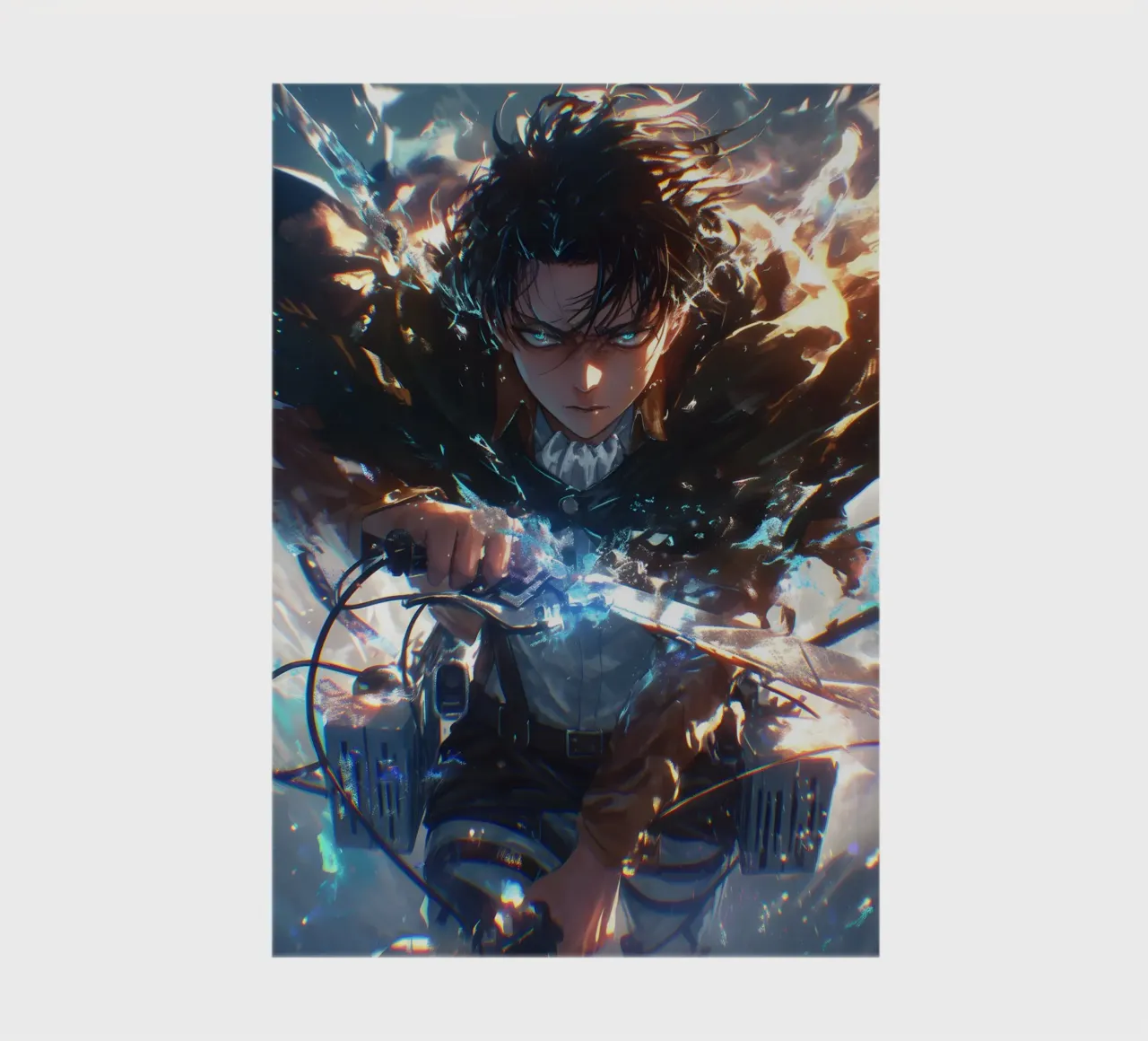 Levi attack on titan notebook by CreativeStudio