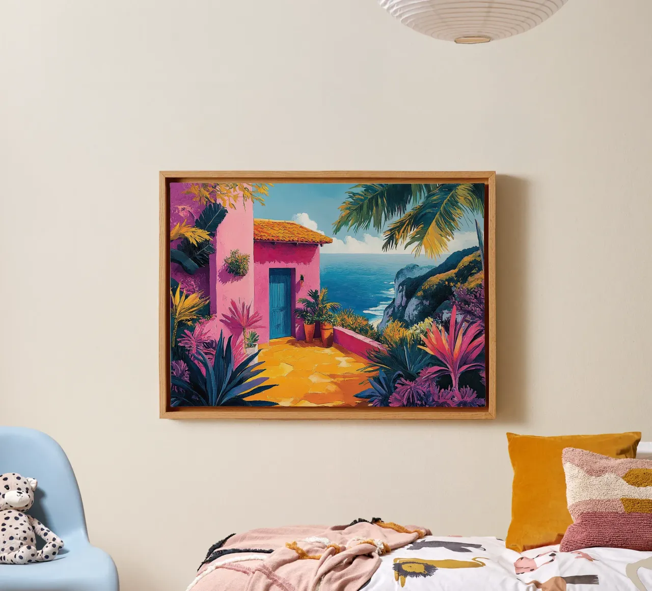 Henri Matisse inspiriert "A New Perspective in Color" canvas with Floater frame by Nikis Art Studio