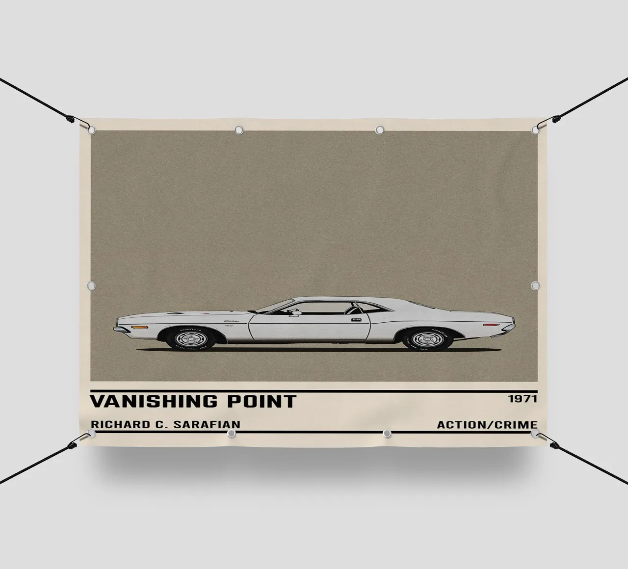 Vanishing Point car movie telo in pvc da TheArtstudio