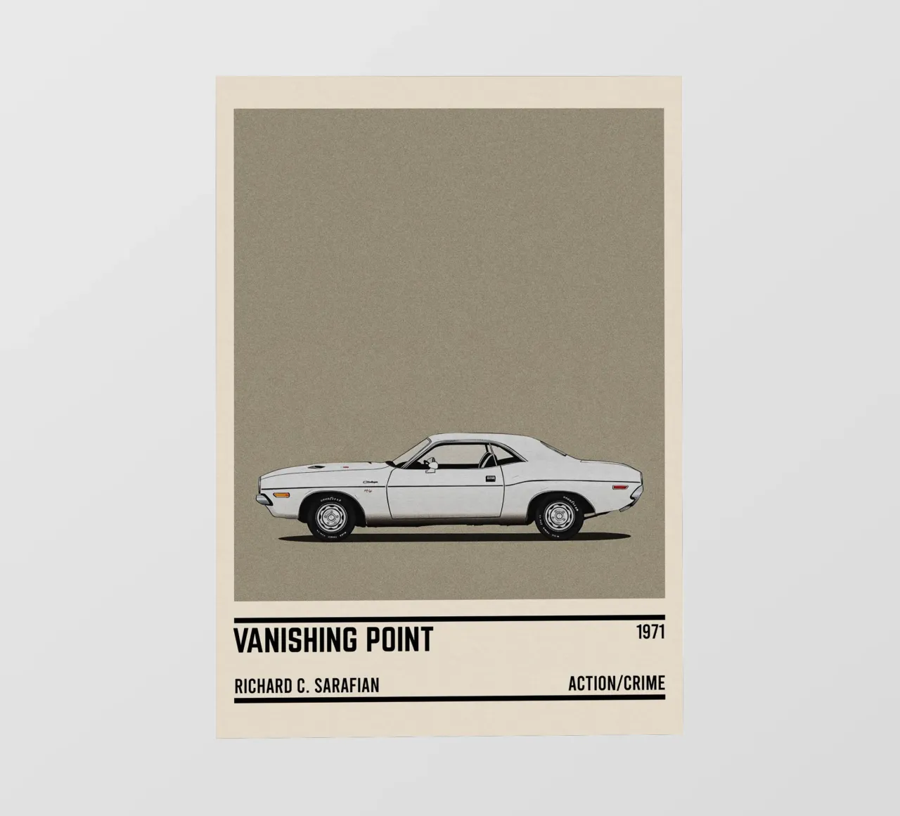 Vanishing Point car movie telo in pvc da TheArtstudio