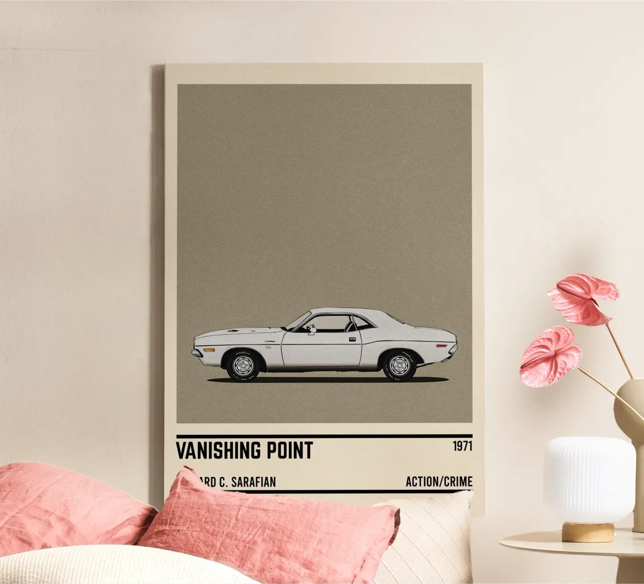 Vanishing Point car movie canvas by TheArtstudio