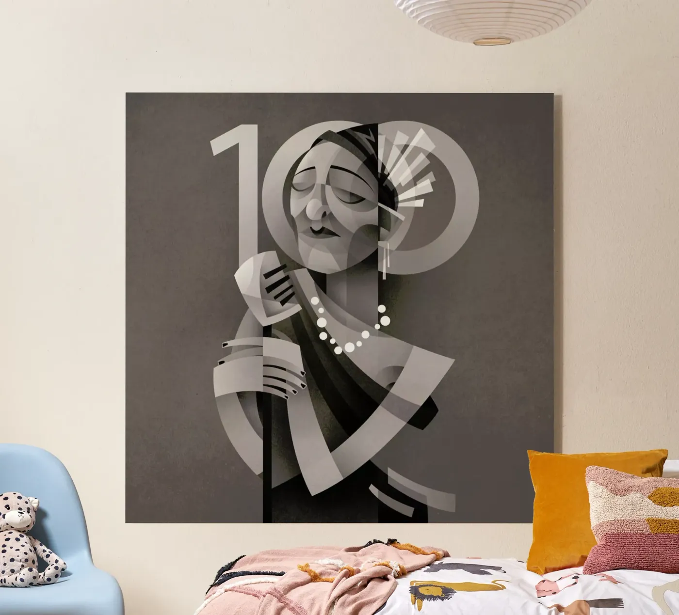 Lady Day acryl van Sean Loose