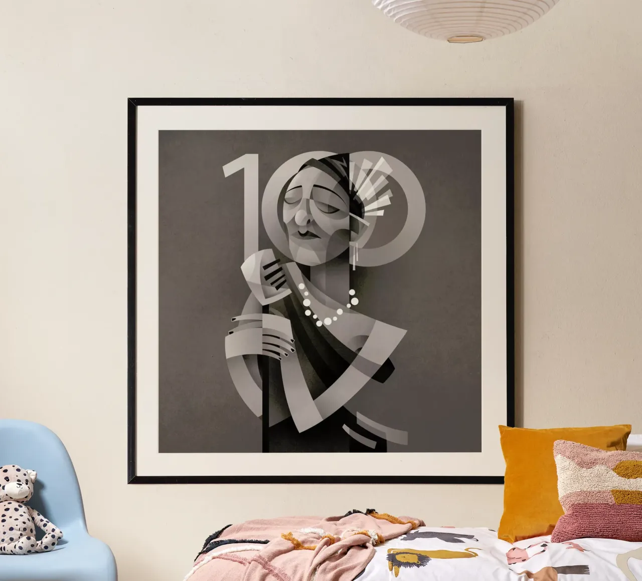 Lady Day poster con telaio in alluminio da Sean Loose