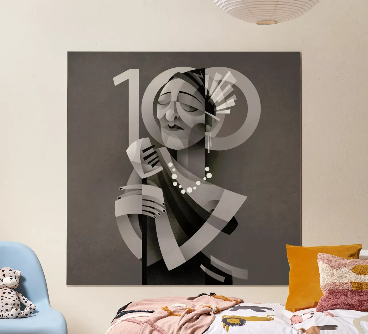 Lady Day poster con telaio in alluminio da Sean Loose
