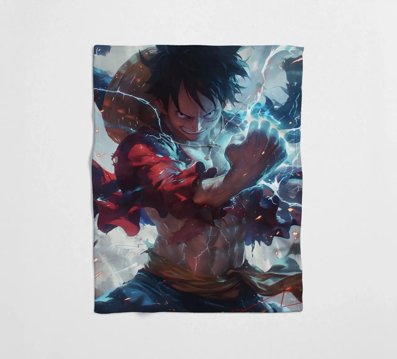 Luffy One Piece fleece blanket by CreativeStudio