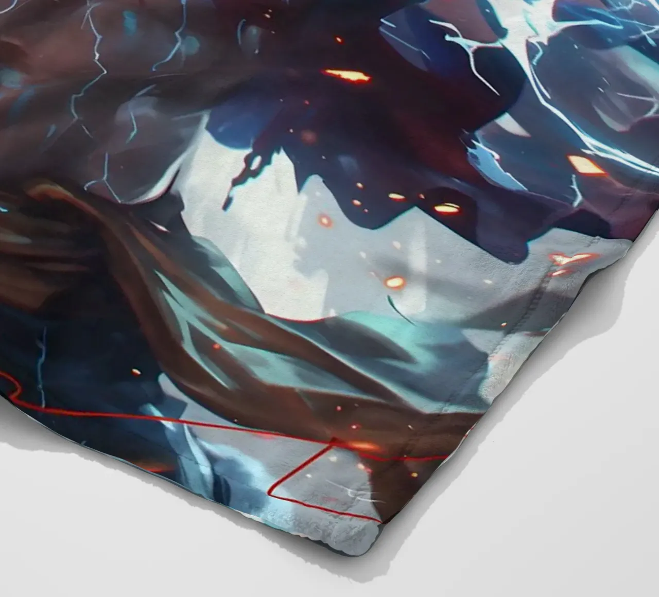Luffy One Piece fleece blanket by CreativeStudio