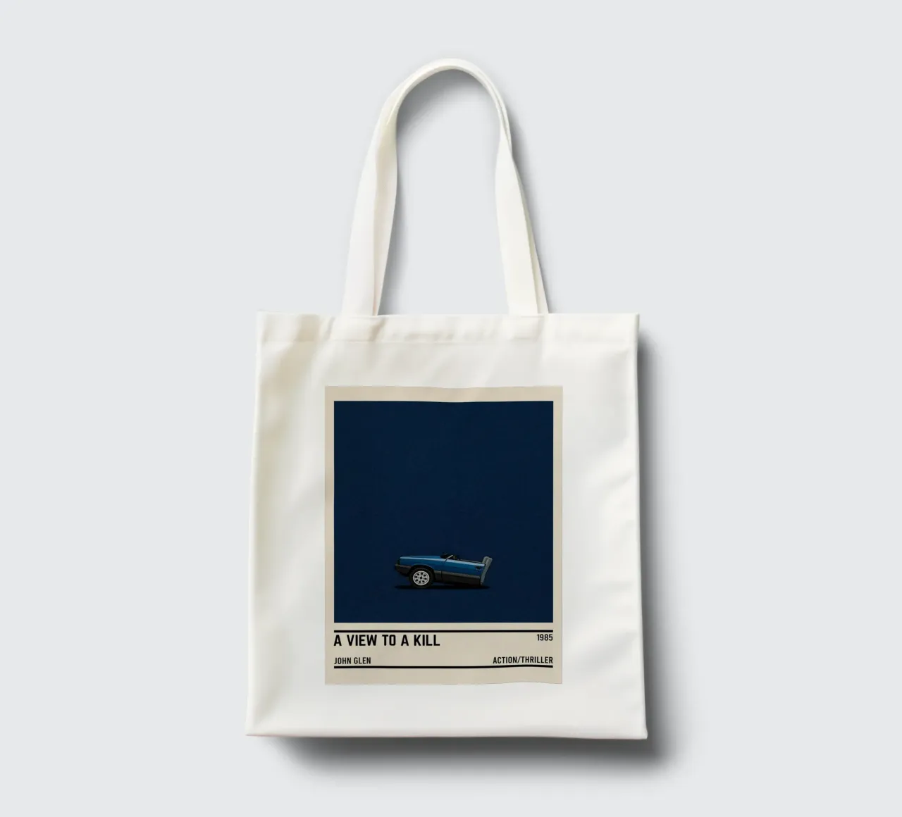 A View to a Kill car borsa in juta da TheArtstudio