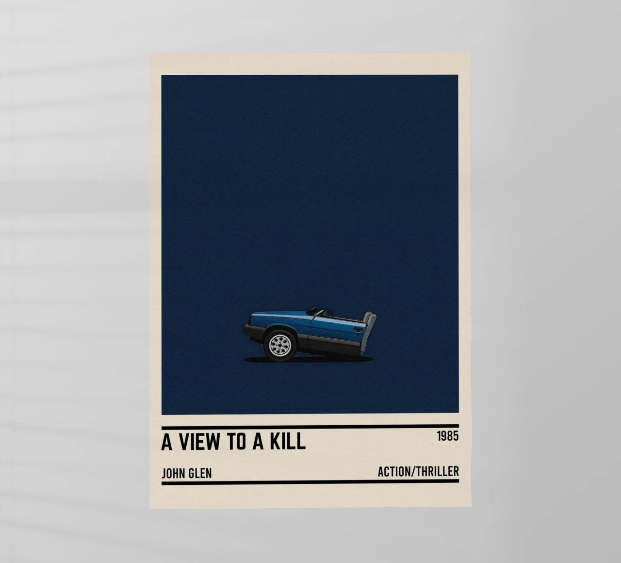 A View to a Kill car pellicola backlit da TheArtstudio