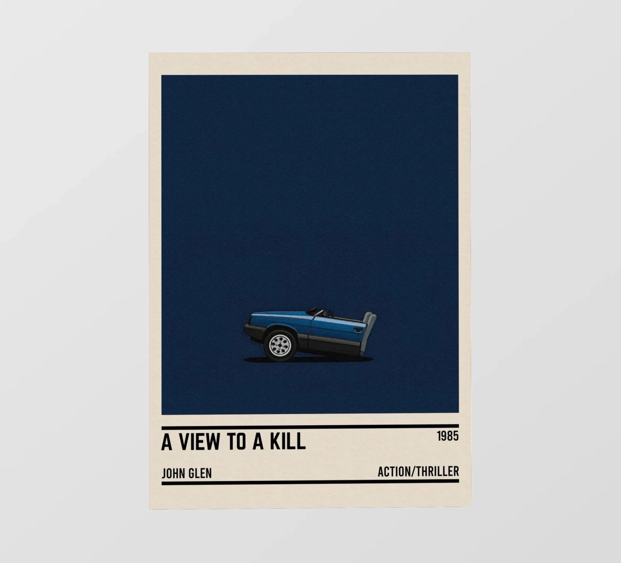 A View to a Kill car pellicola backlit da TheArtstudio
