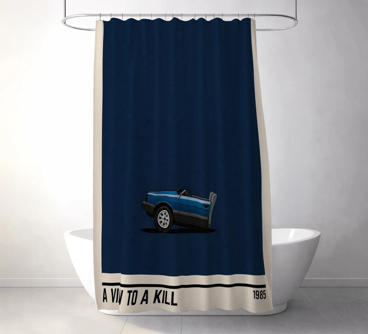 A View to a Kill car tenda da doccia da TheArtstudio