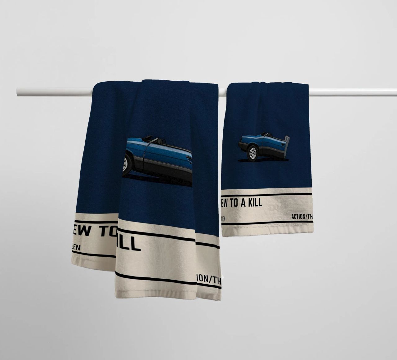 A View to a Kill car asciugamano da bagno da TheArtstudio