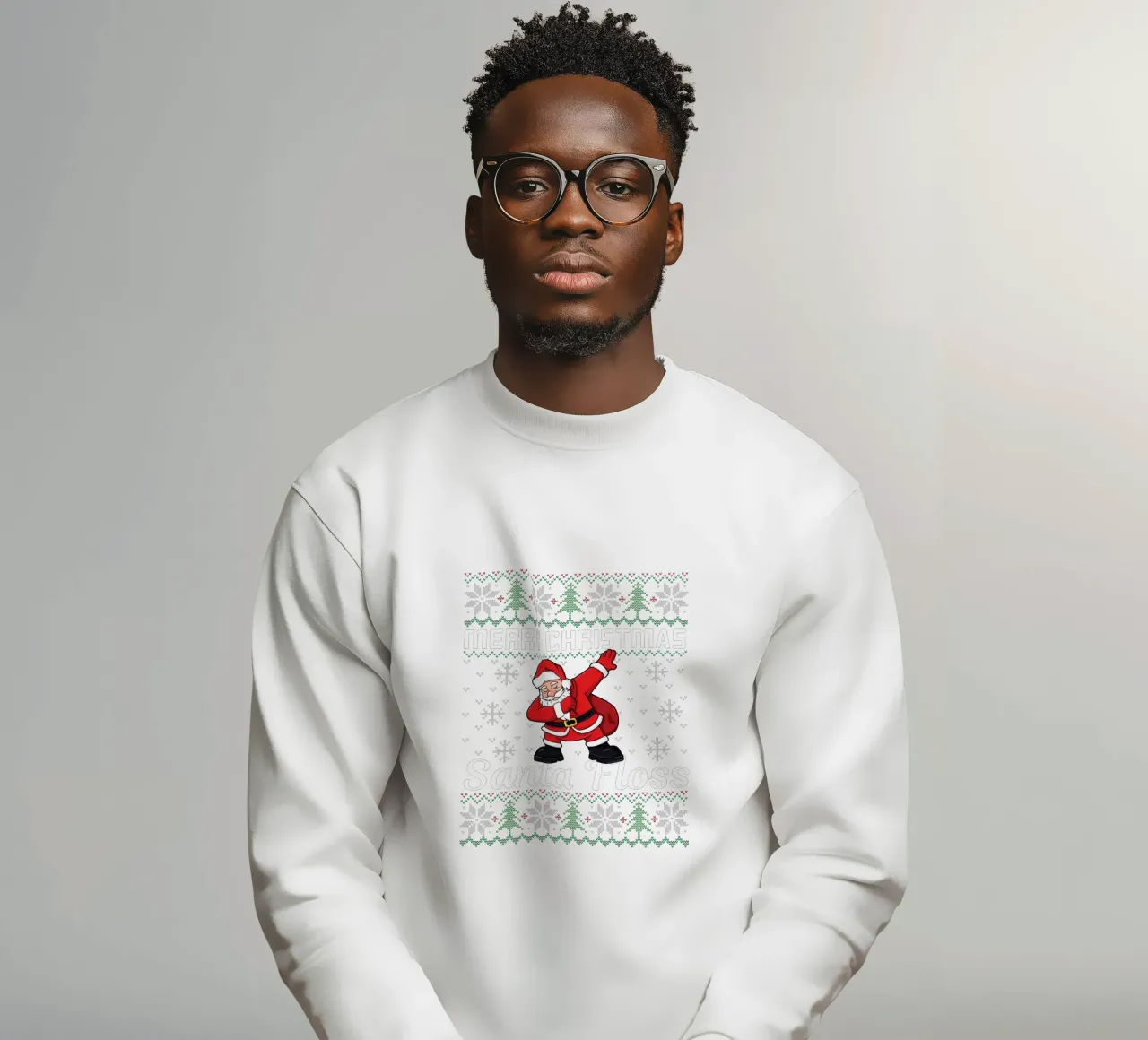 Merry Christmas and  Santa Floss felpa da edsonramosart