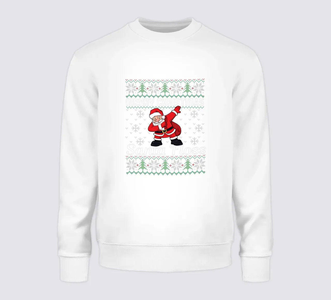 Merry Christmas and  Santa Floss felpa da edsonramosart