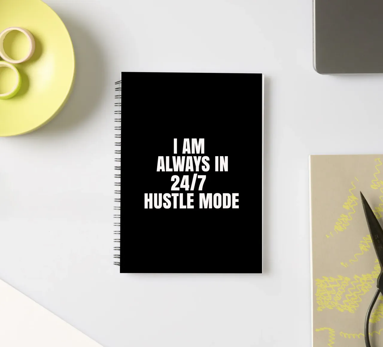 I am always in  24/7 hustle mode diario ad anelli da happieeagle