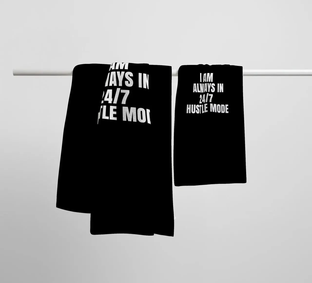 I am always in 24/7 hustle mode asciugamano da bagno da happieeagle