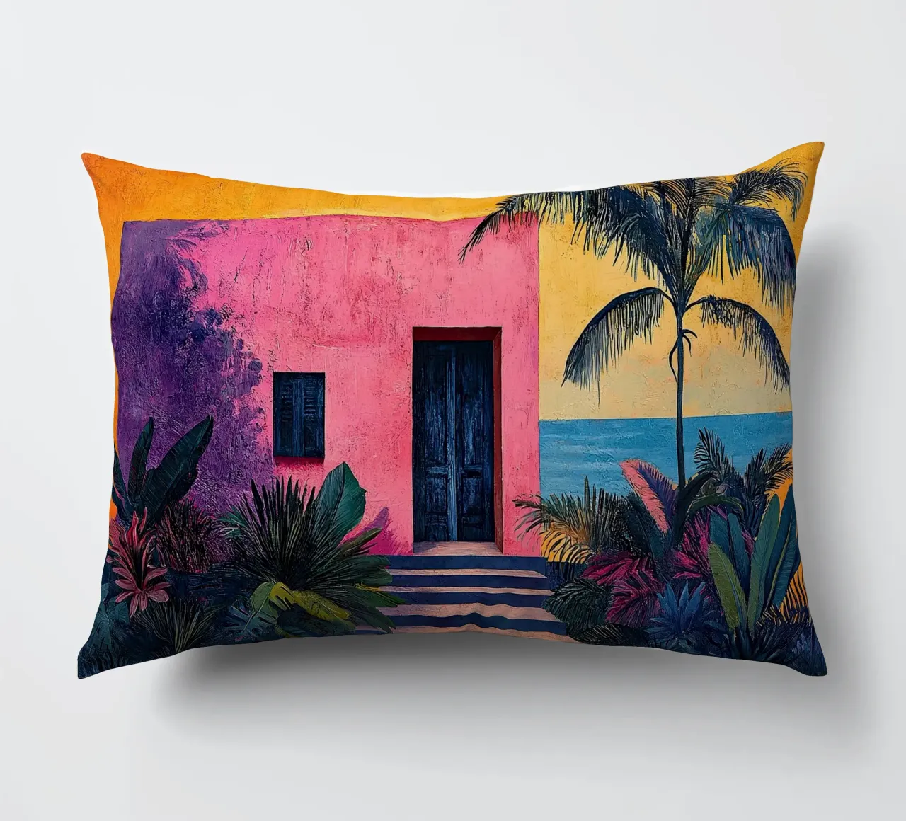 Henri Matisse inspiriert "Joyful Abstraction on Canvas" decorative cushion by Nikis Art Studio