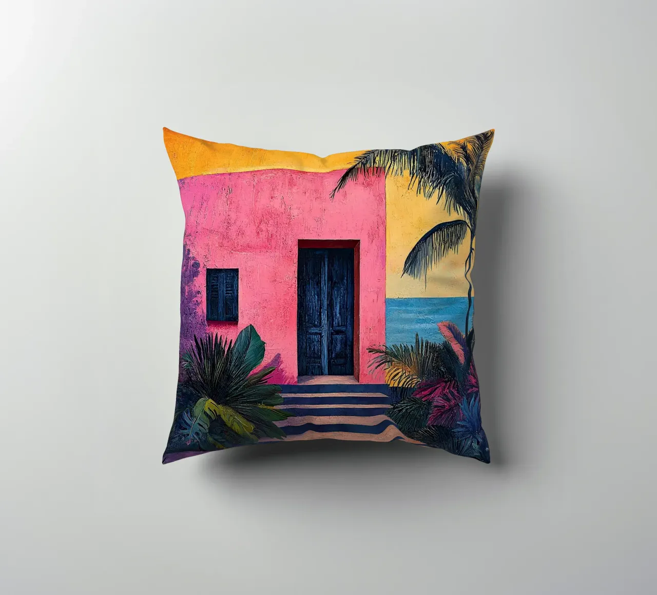 Henri Matisse inspiriert "Joyful Abstraction on Canvas" decorative cushion by Nikis Art Studio