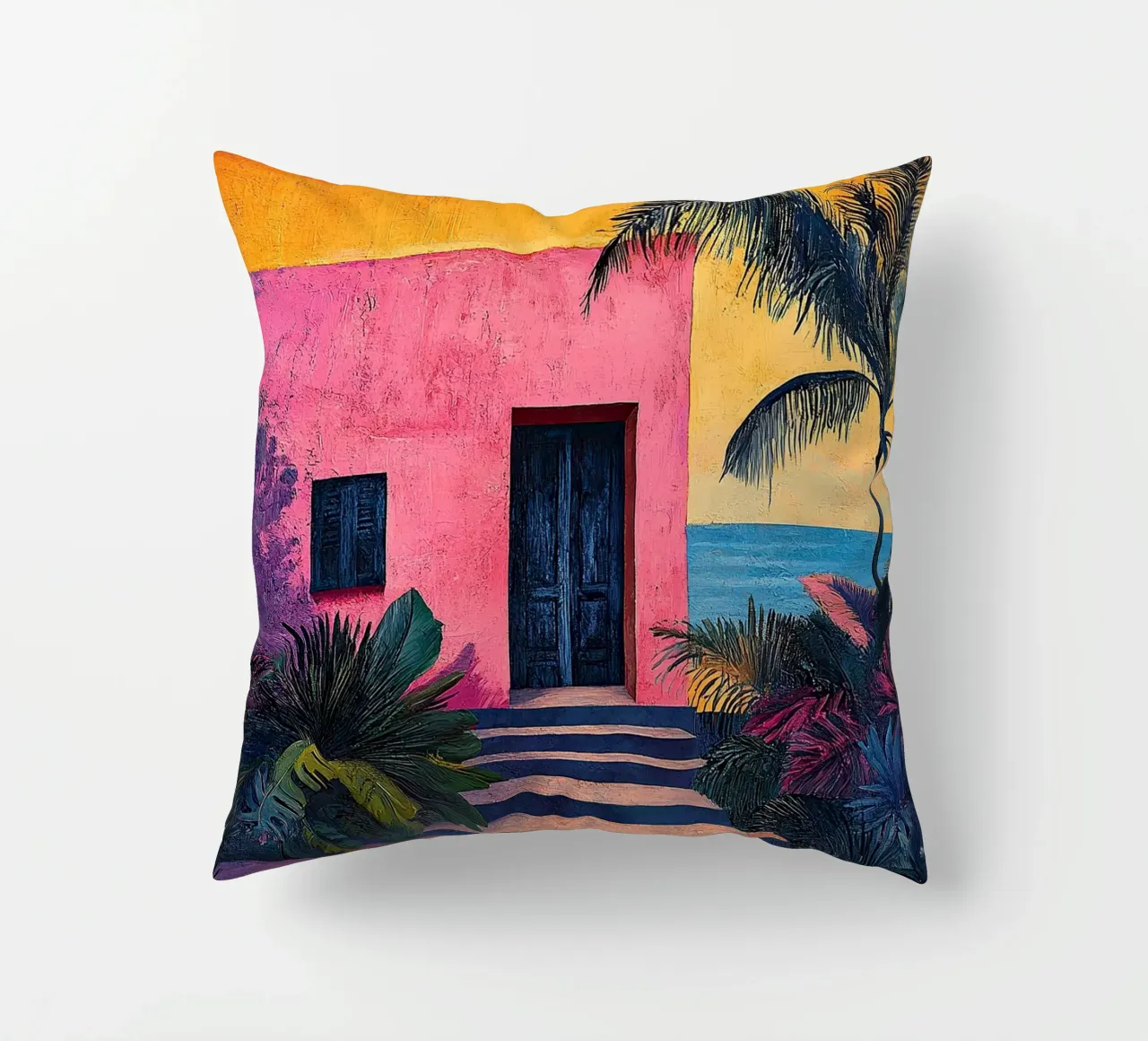 Henri Matisse inspiriert "Joyful Abstraction on Canvas" decorative cushion by Nikis Art Studio