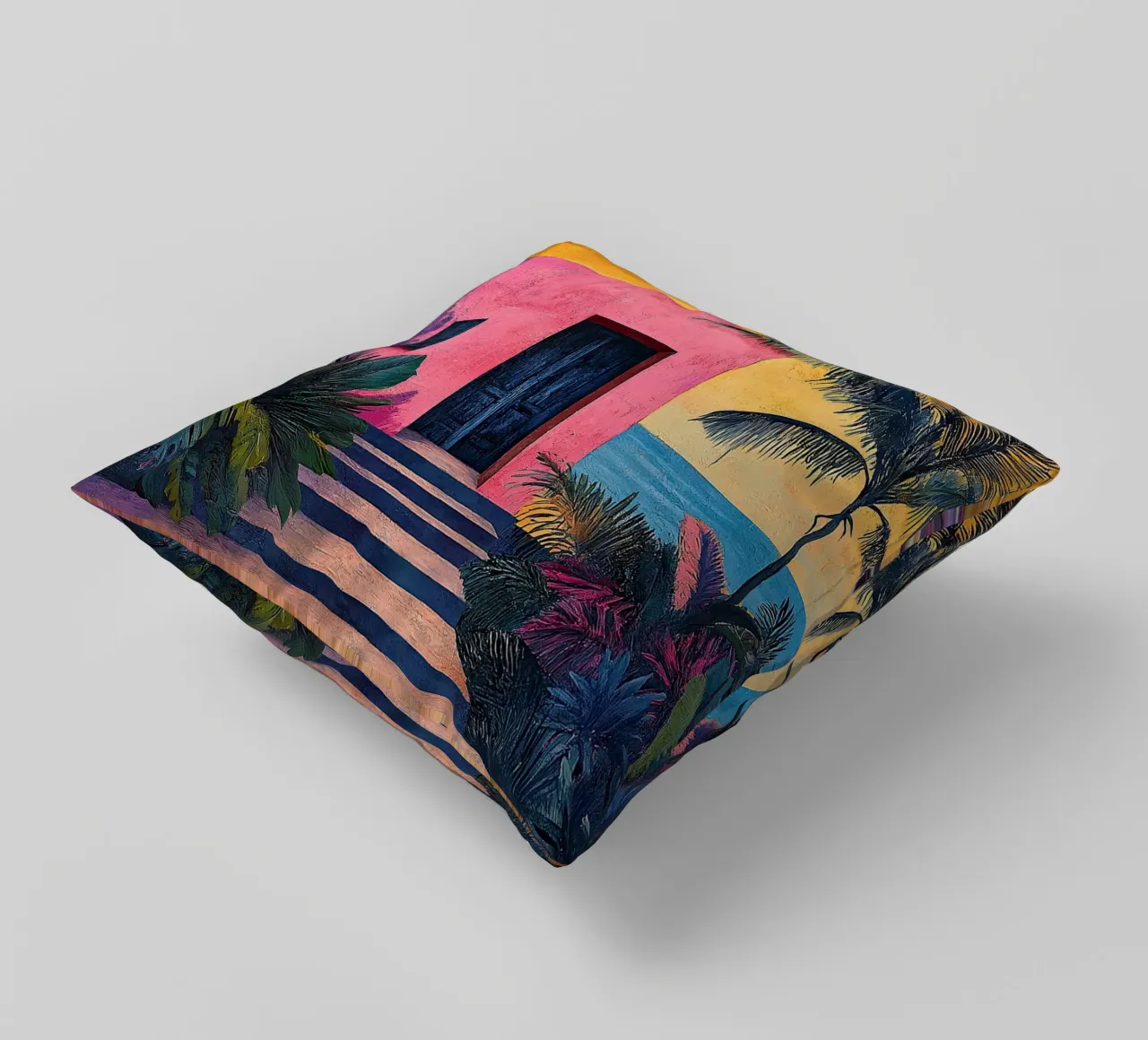 Henri Matisse inspiriert "Joyful Abstraction on Canvas" decorative cushion by Nikis Art Studio