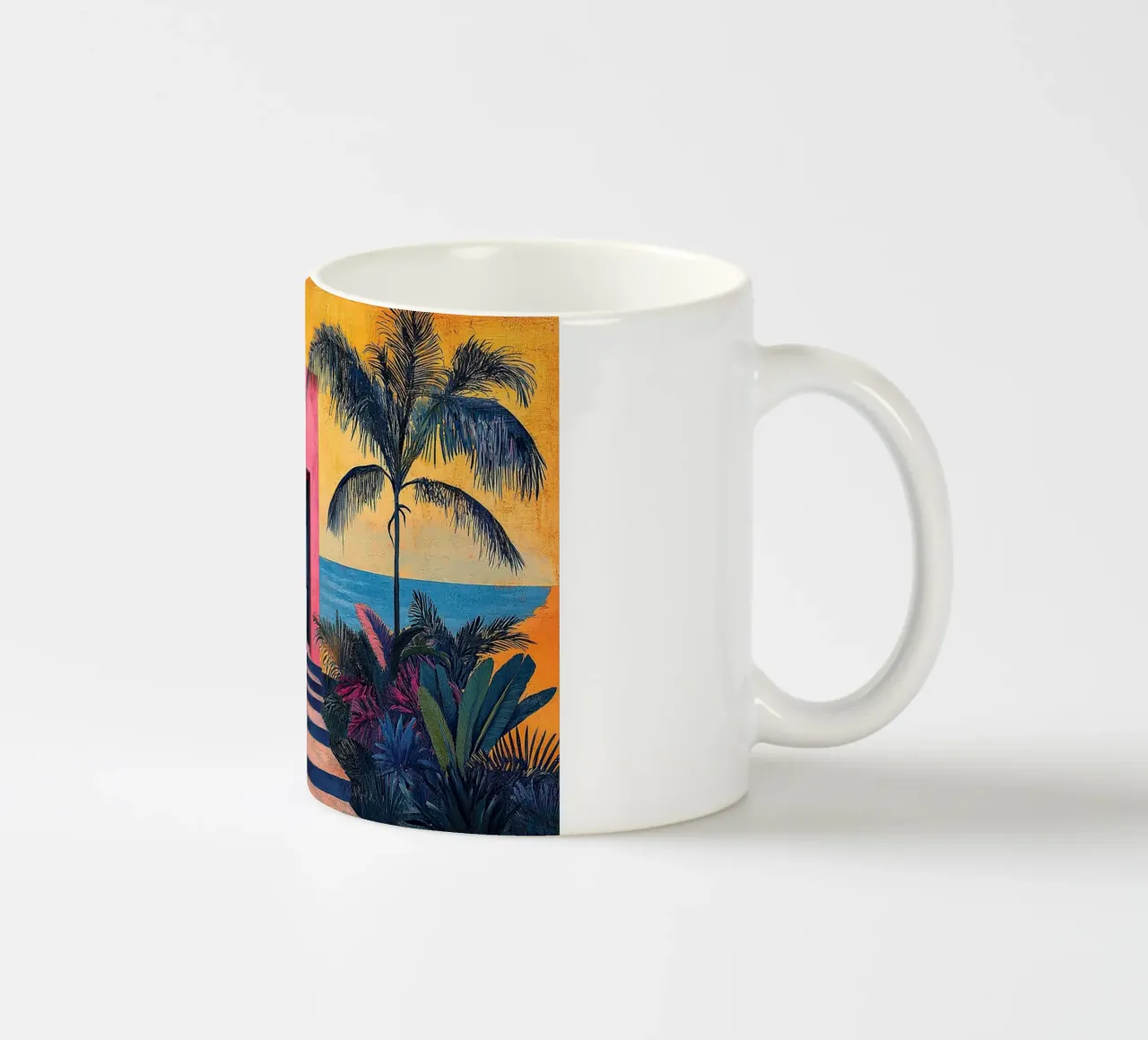 Henri Matisse inspiriert "Joyful Abstraction on Canvas" ceramic mug by Nikis Art Studio