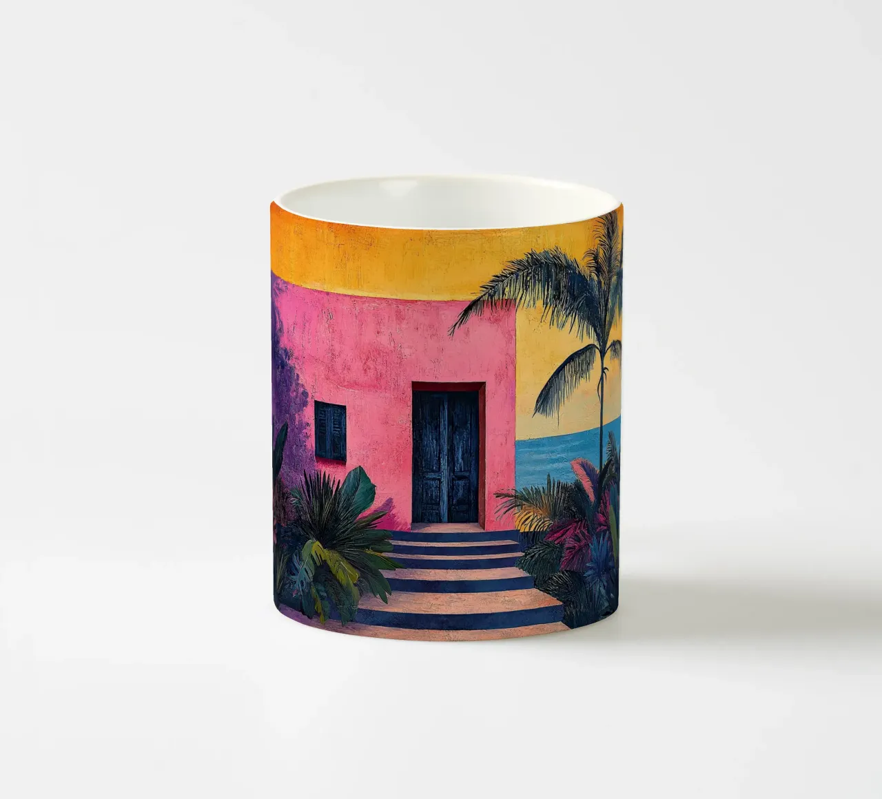 Henri Matisse inspiriert "Joyful Abstraction on Canvas" ceramic mug by Nikis Art Studio