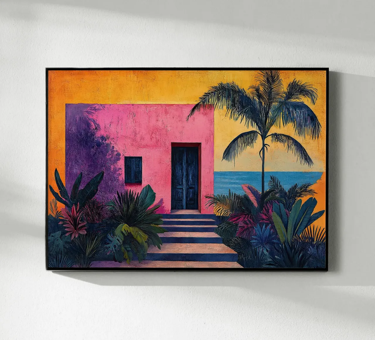 Henri Matisse inspiriert "Joyful Abstraction on Canvas" acrylic glass by Nikis Art Studio