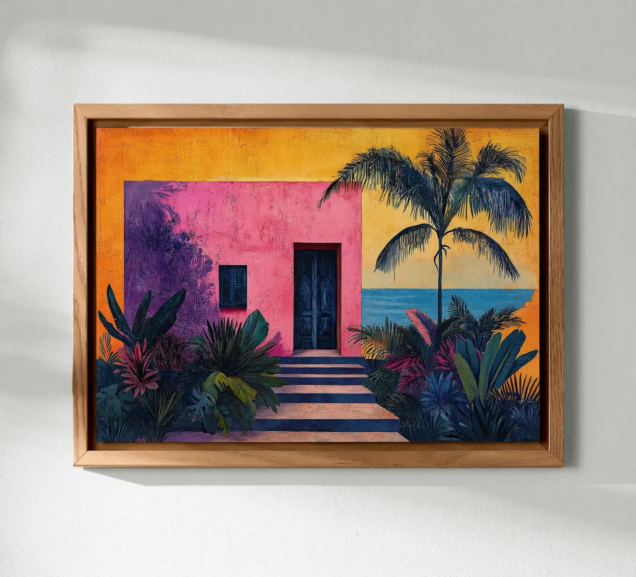 Henri Matisse inspiriert "Joyful Abstraction on Canvas" alu-dibond by Nikis Art Studio