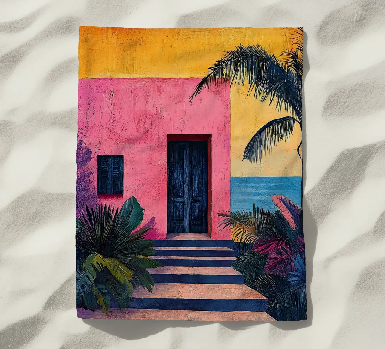 Henri Matisse inspiriert "Joyful Abstraction on Canvas" beach towel by Nikis Art Studio
