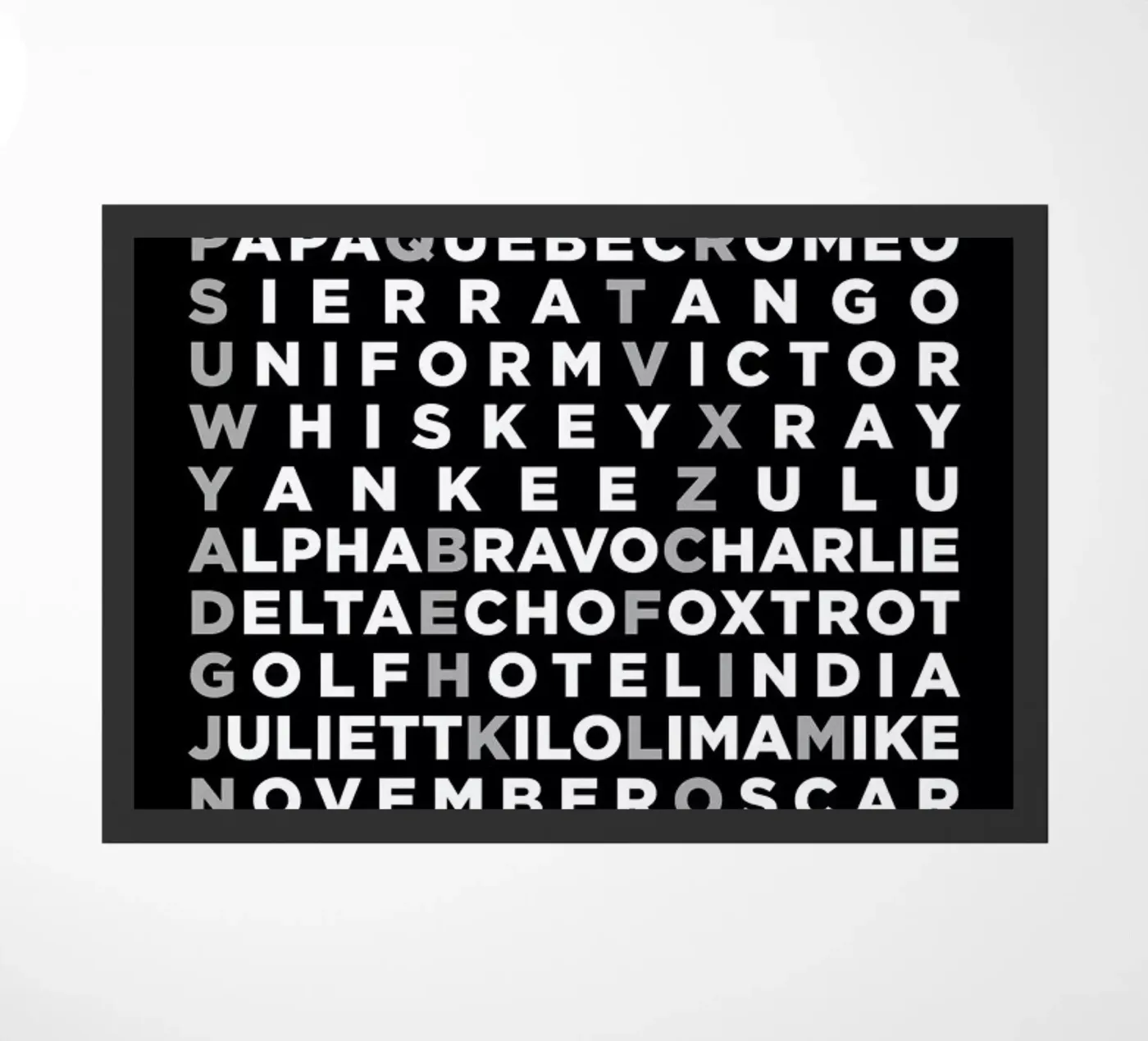 Alpha doormat by 08left