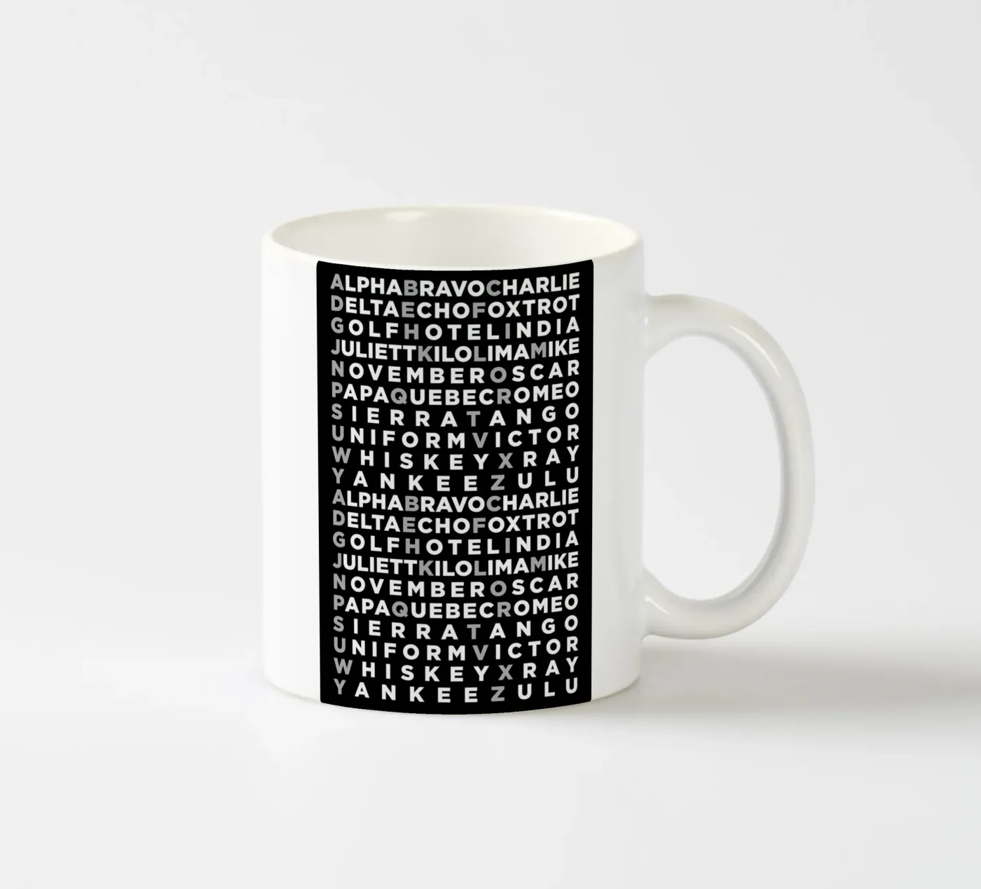 Alpha ceramic mug by 08left