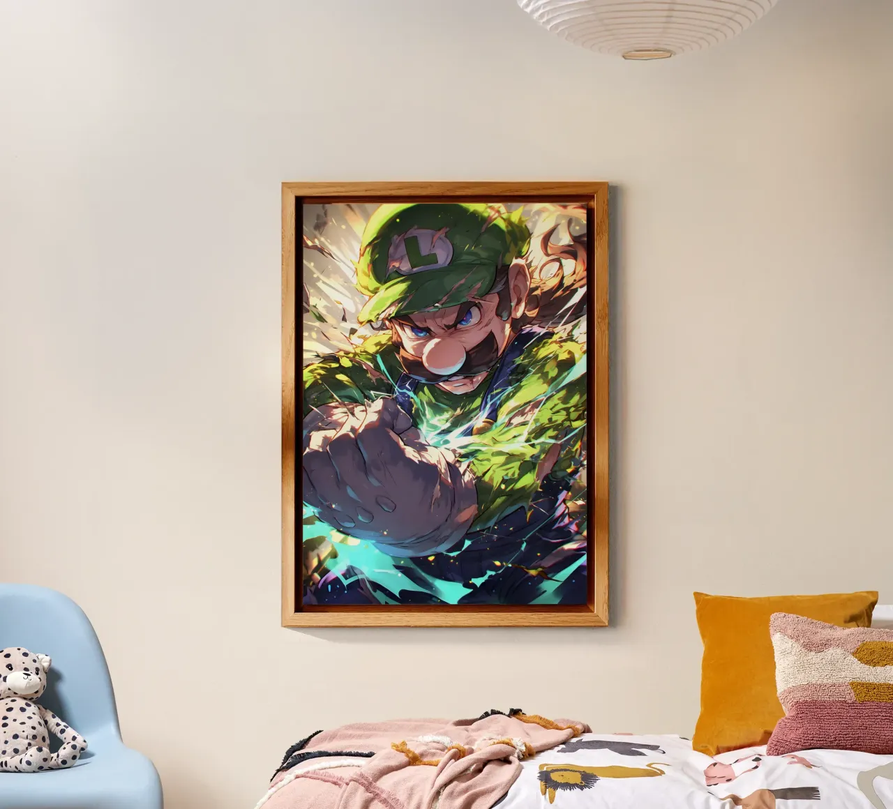 luigi Super Mario Bros alluminio dibond da CreativeStudio