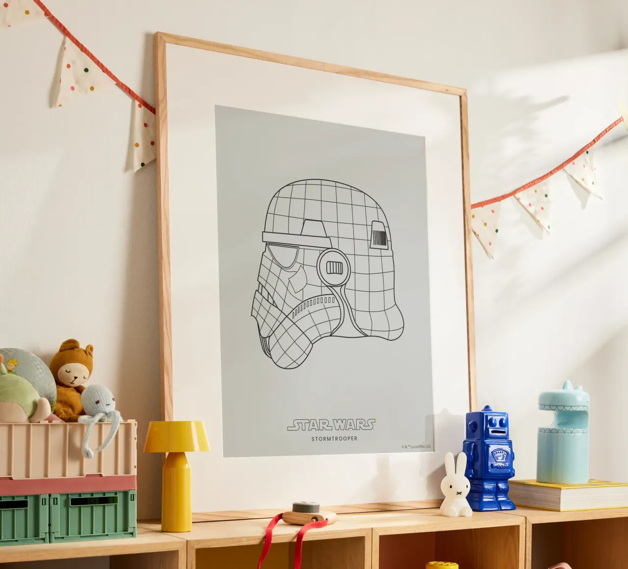 STORMTROOPER poster con telaio in plastica da Star Wars