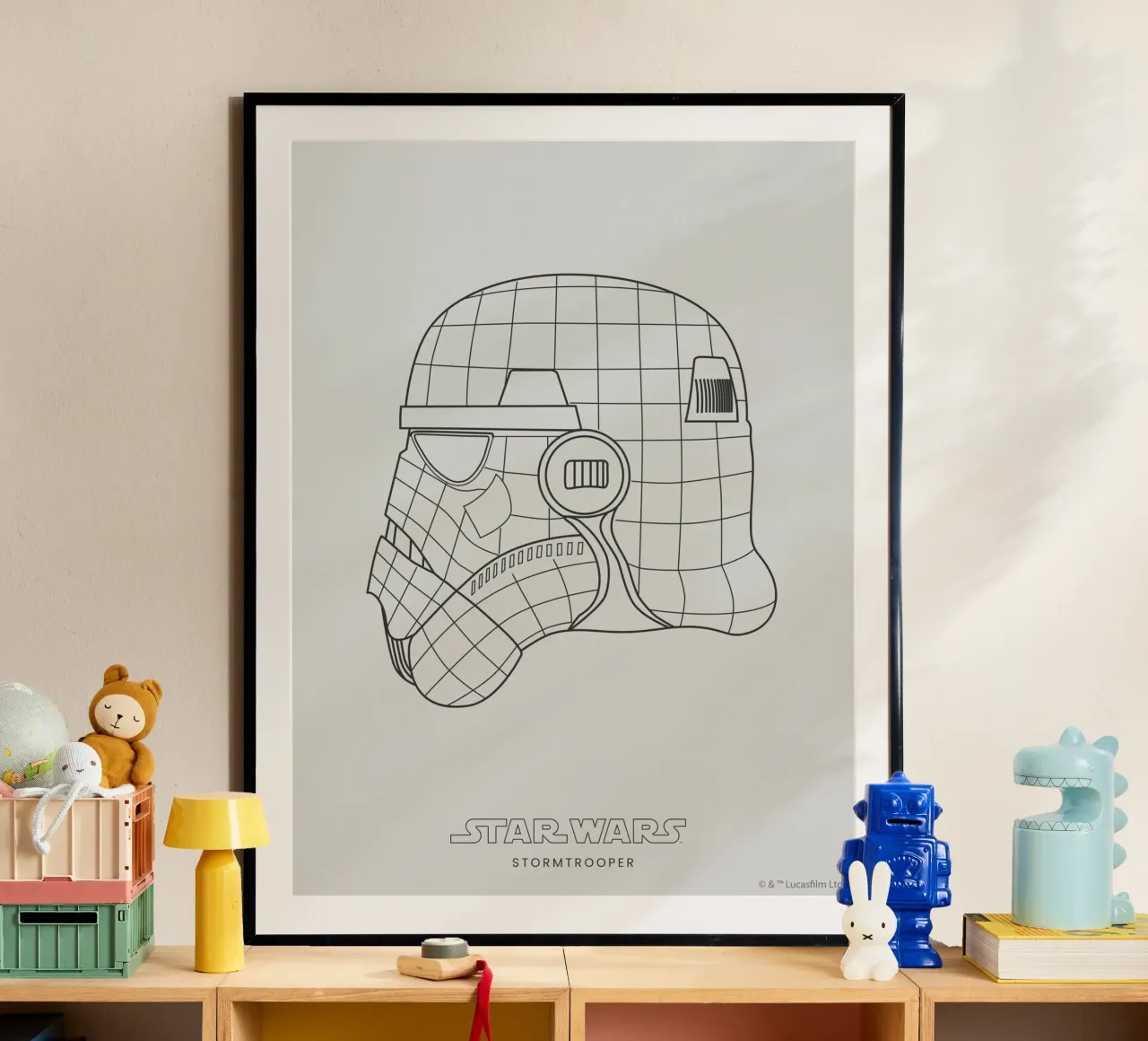 STORMTROOPER poster con telaio in plastica da Star Wars
