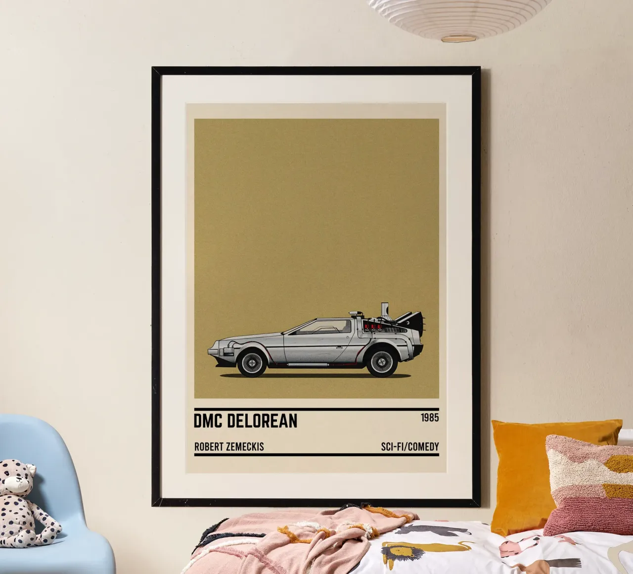 Back to the Future car movie carta hahnemühle da TheArtstudio