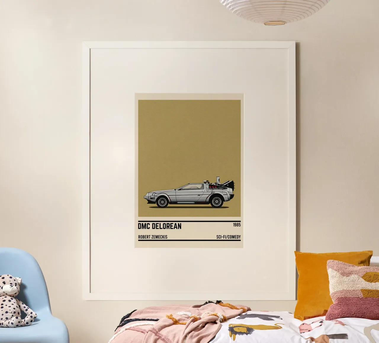 Back to the Future car movie carta hahnemühle da TheArtstudio