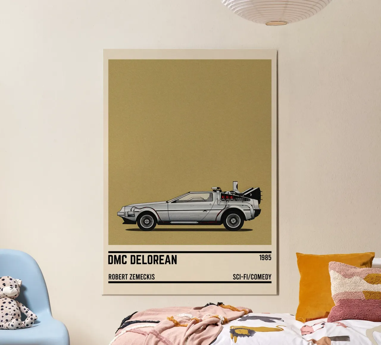 Back to the Future car movie carta hahnemühle da TheArtstudio