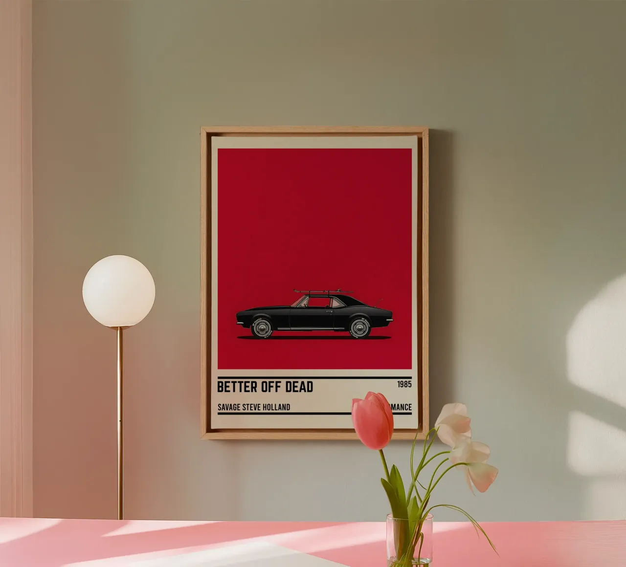 Better Off Dead... car canvas met Baklijst van TheArtstudio