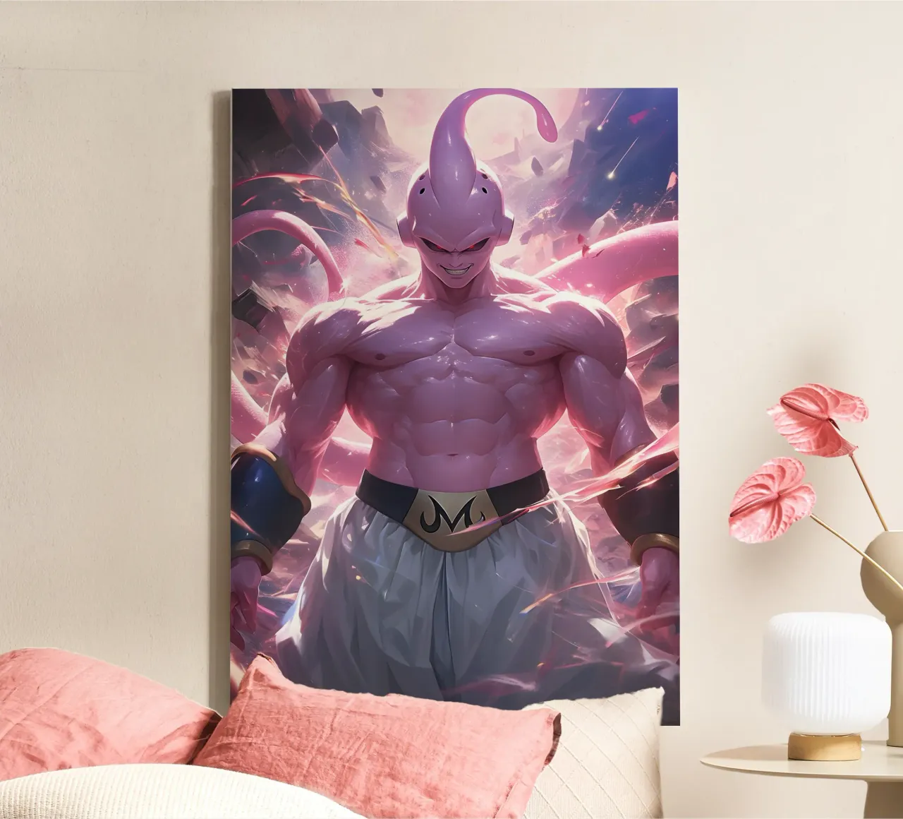Majin Buu Dragon Ball Z canvas met Baklijst van CreativeStudio