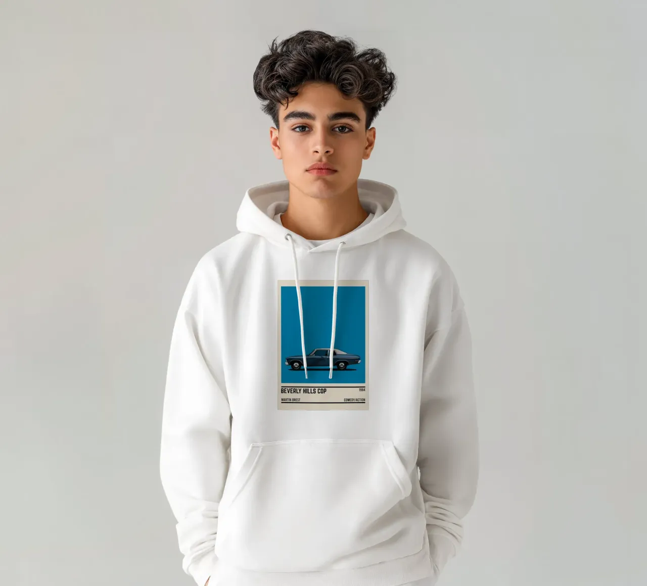 Beverly Hills Cop movie car felpa con cappuccio da TheArtstudio
