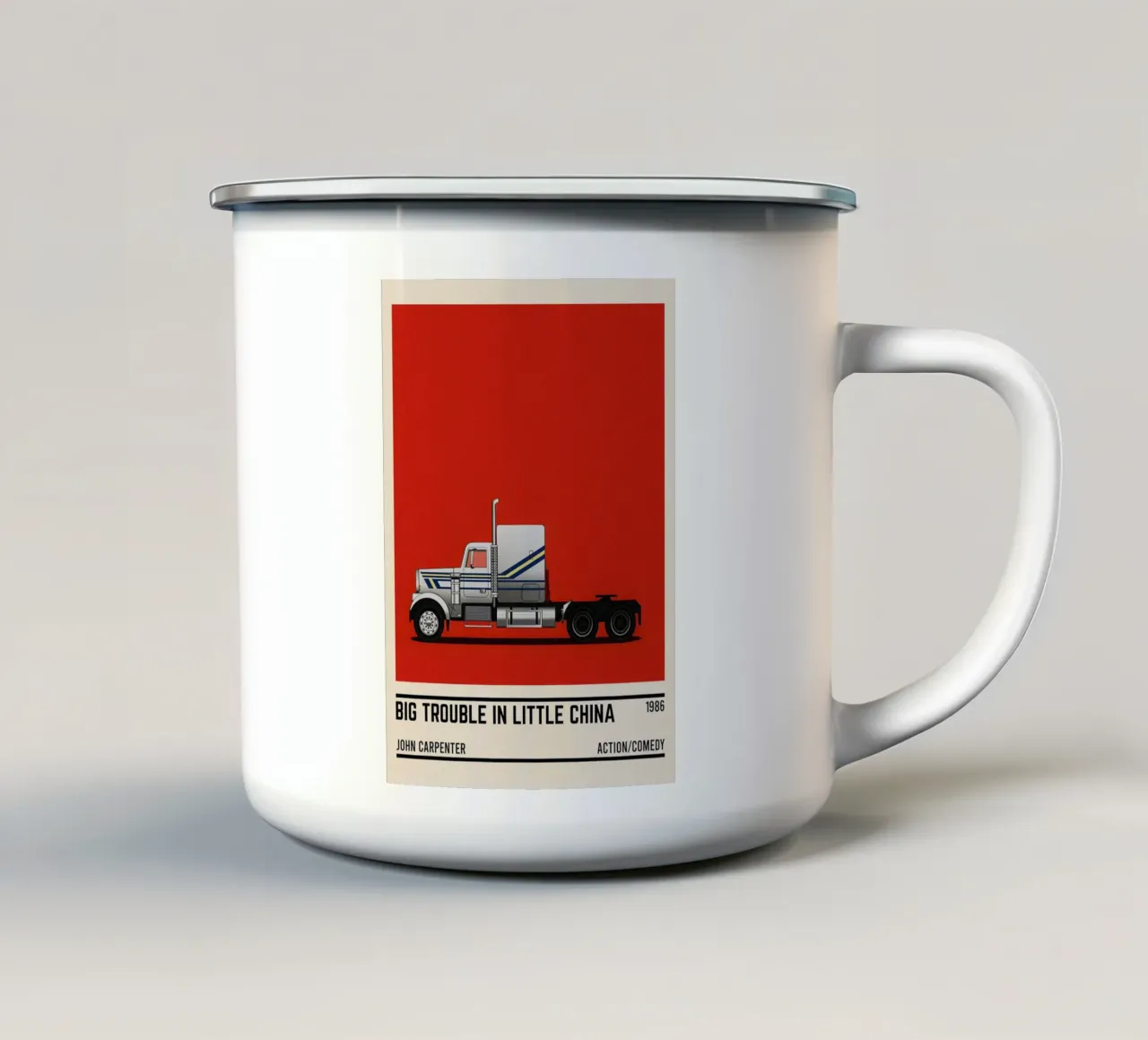 Big Trouble in Little China truck movie tazza in smalto da TheArtstudio