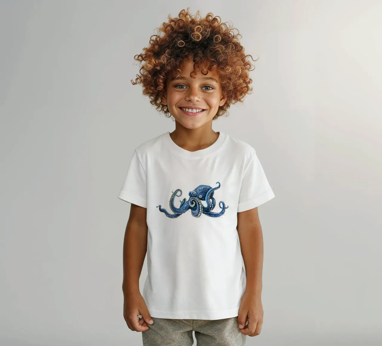 Mein Freund der Octopus Kinder T-Shirt von Illustration Raissa Oltmanns
