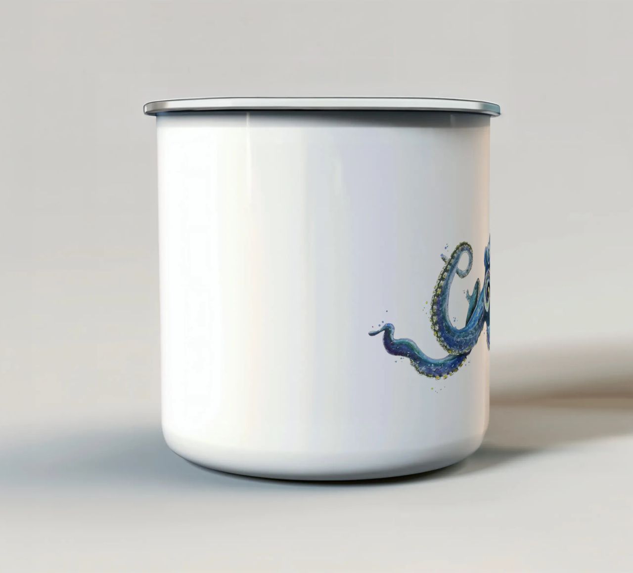 Il mio amico polpo tazza in smalto da Illustration Raissa Oltmanns