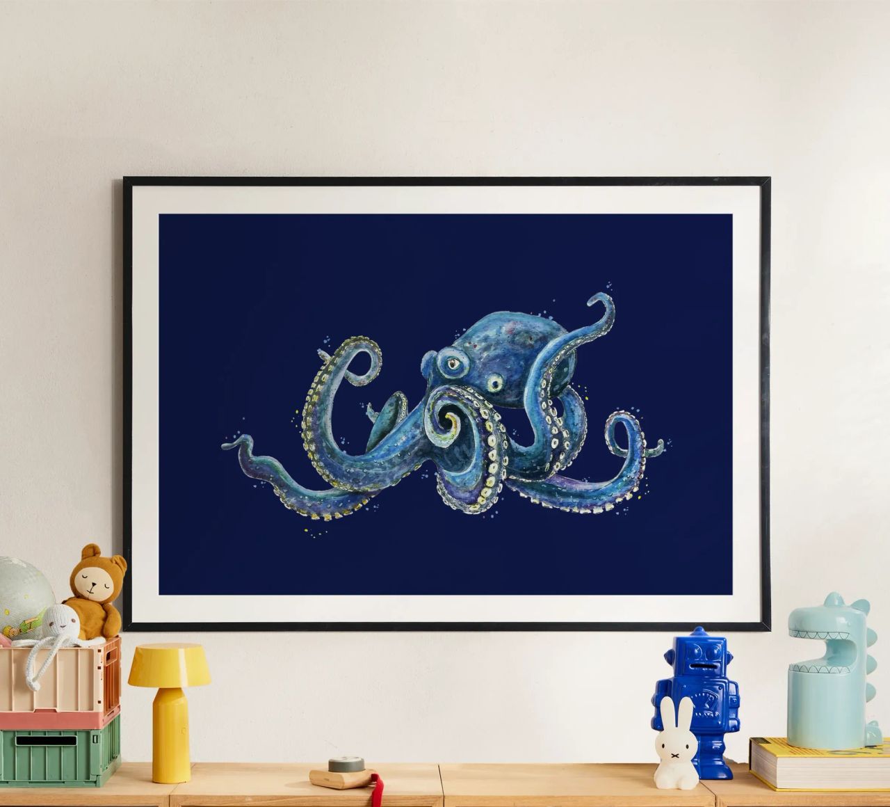 Mon ami le poulpe poster de Illustration Raissa Oltmanns
