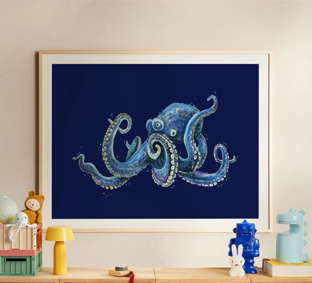 Mon ami le poulpe poster de Illustration Raissa Oltmanns