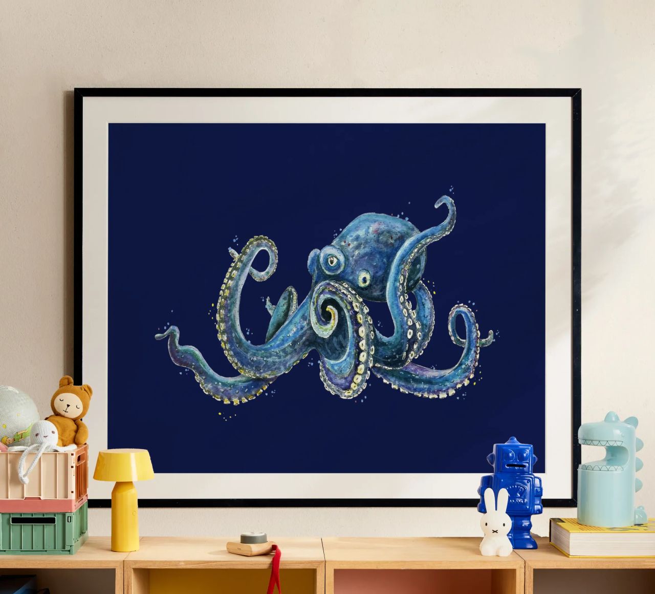 Mon ami le poulpe poster de Illustration Raissa Oltmanns