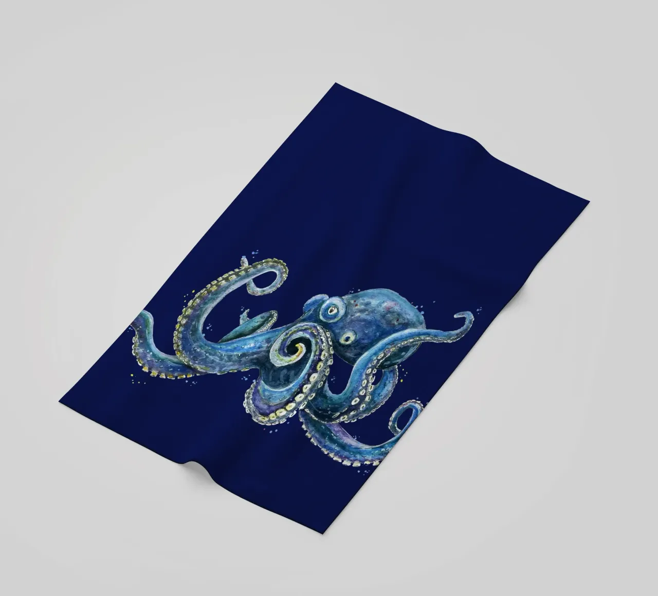Mein Freund der Octopus Strandtuch von Illustration Raissa Oltmanns
